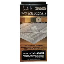 New Box of 12 Genuine Shark SaniFiber Pad Refills for Steam 